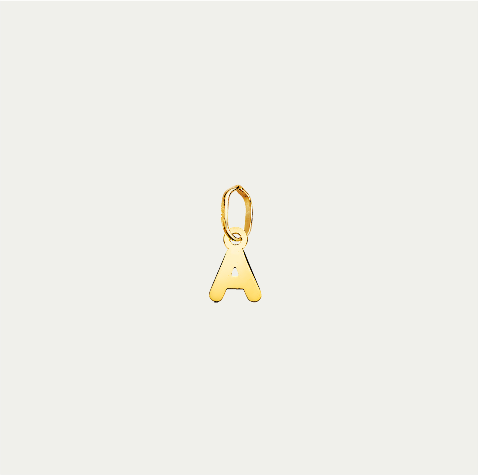 MINI CHARM LETTERING ORO 18K