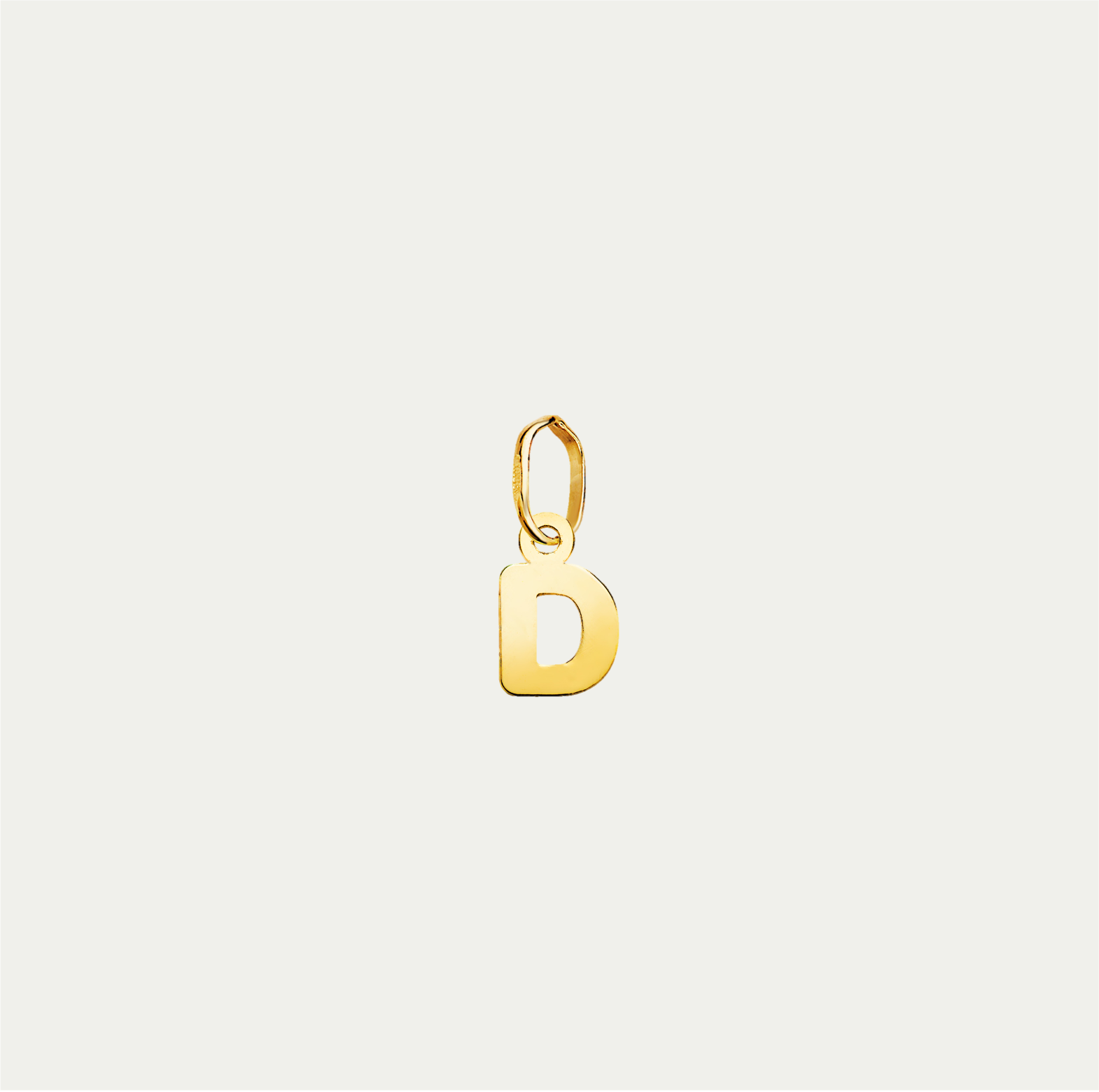 MINI CHARM LETTERING ORO 18K