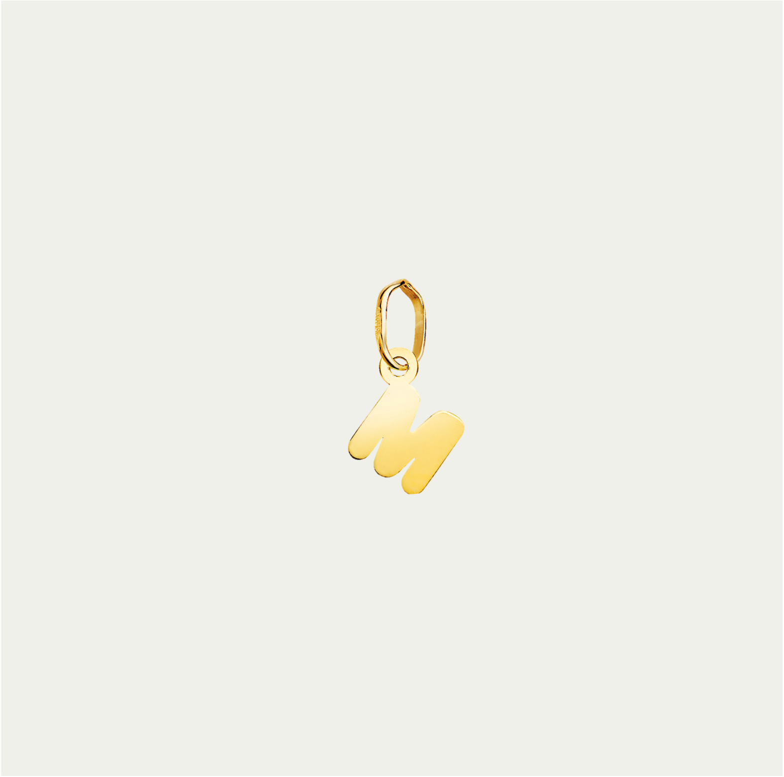 MINI CHARM LETTERING ORO 18K