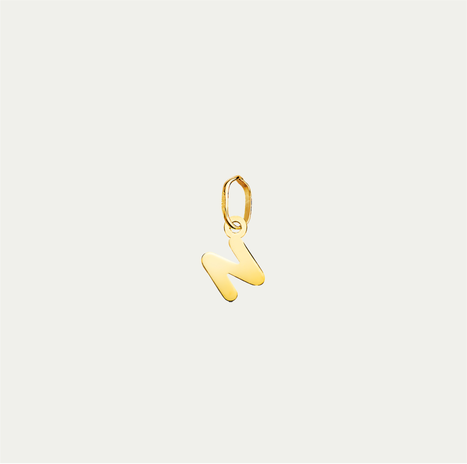 MINI CHARM LETTERING ORO 18K