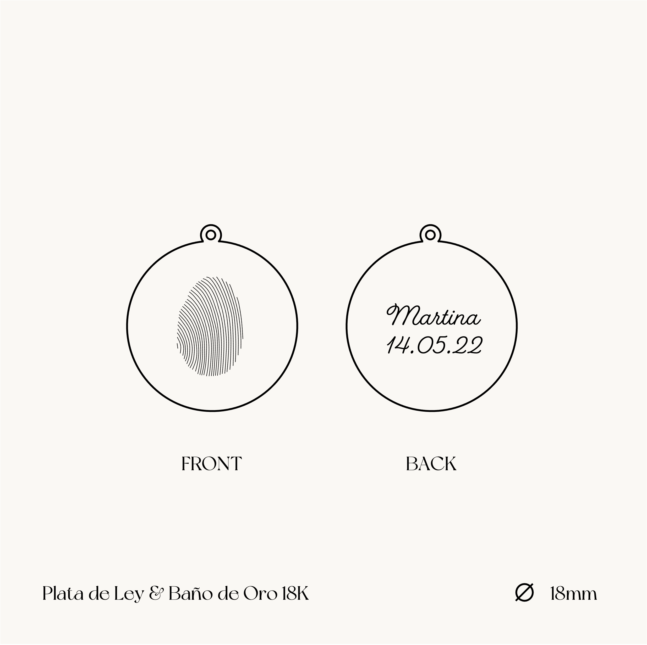 THE ONE FINGERPRINT · PENDANT