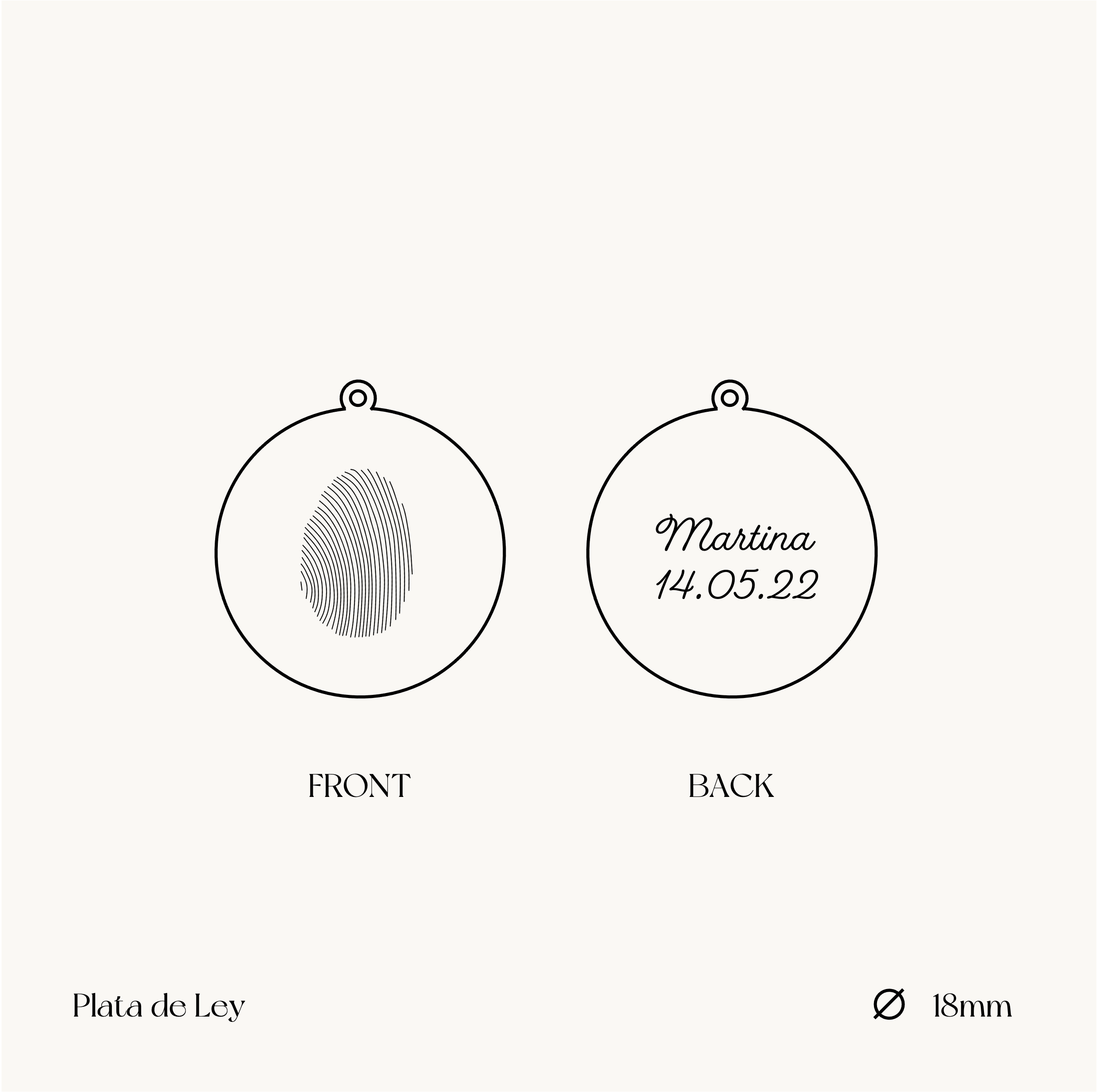 THE ONE FINGERPRINT · PENDANT