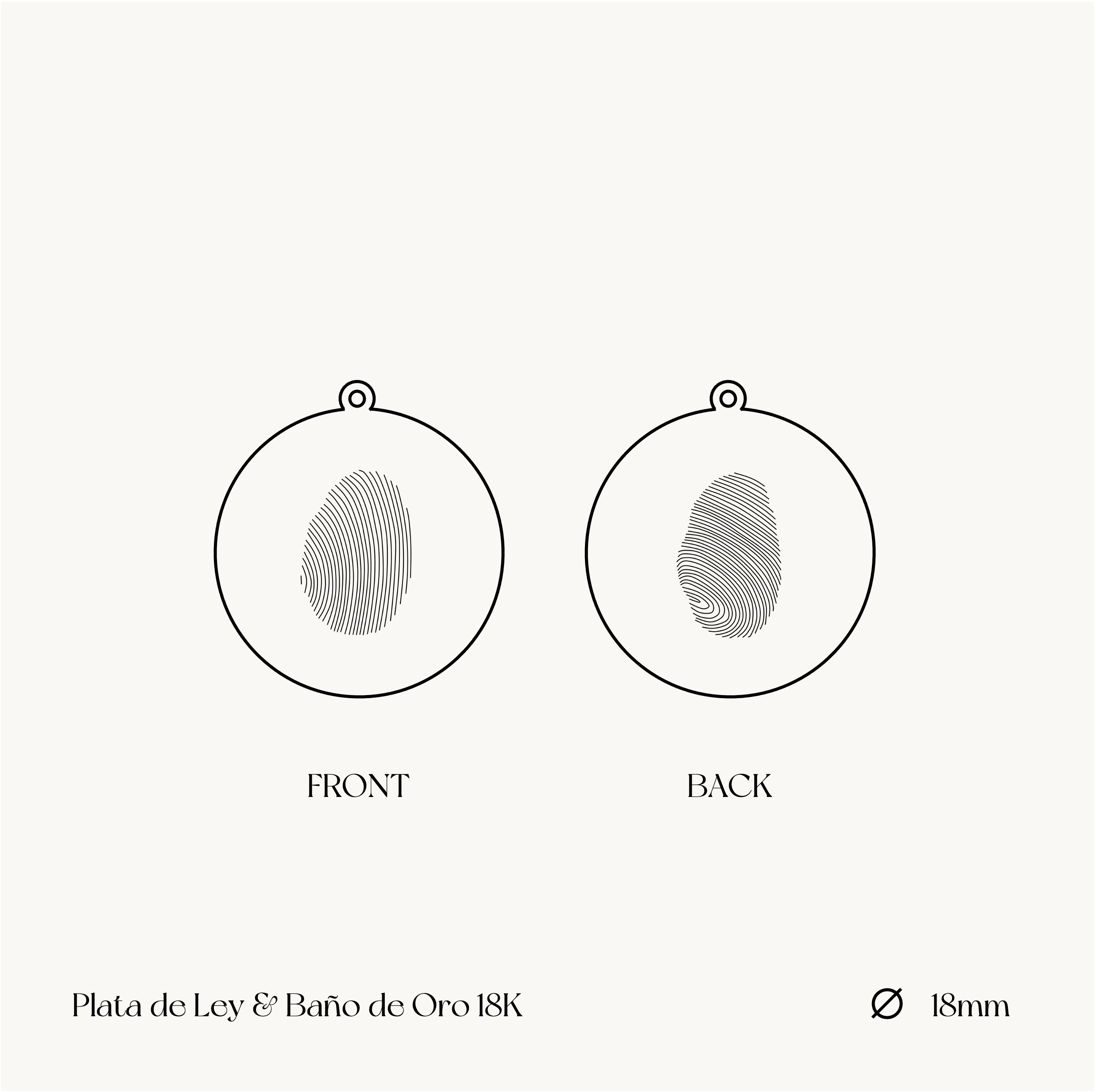 THE BOTH SIDES FINGERPRINT · PENDANT