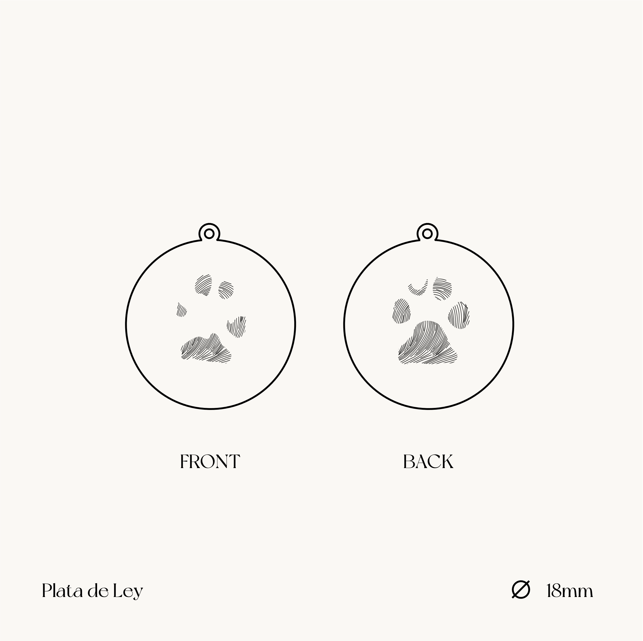THE PUPPY PRINT BS · PENDANT