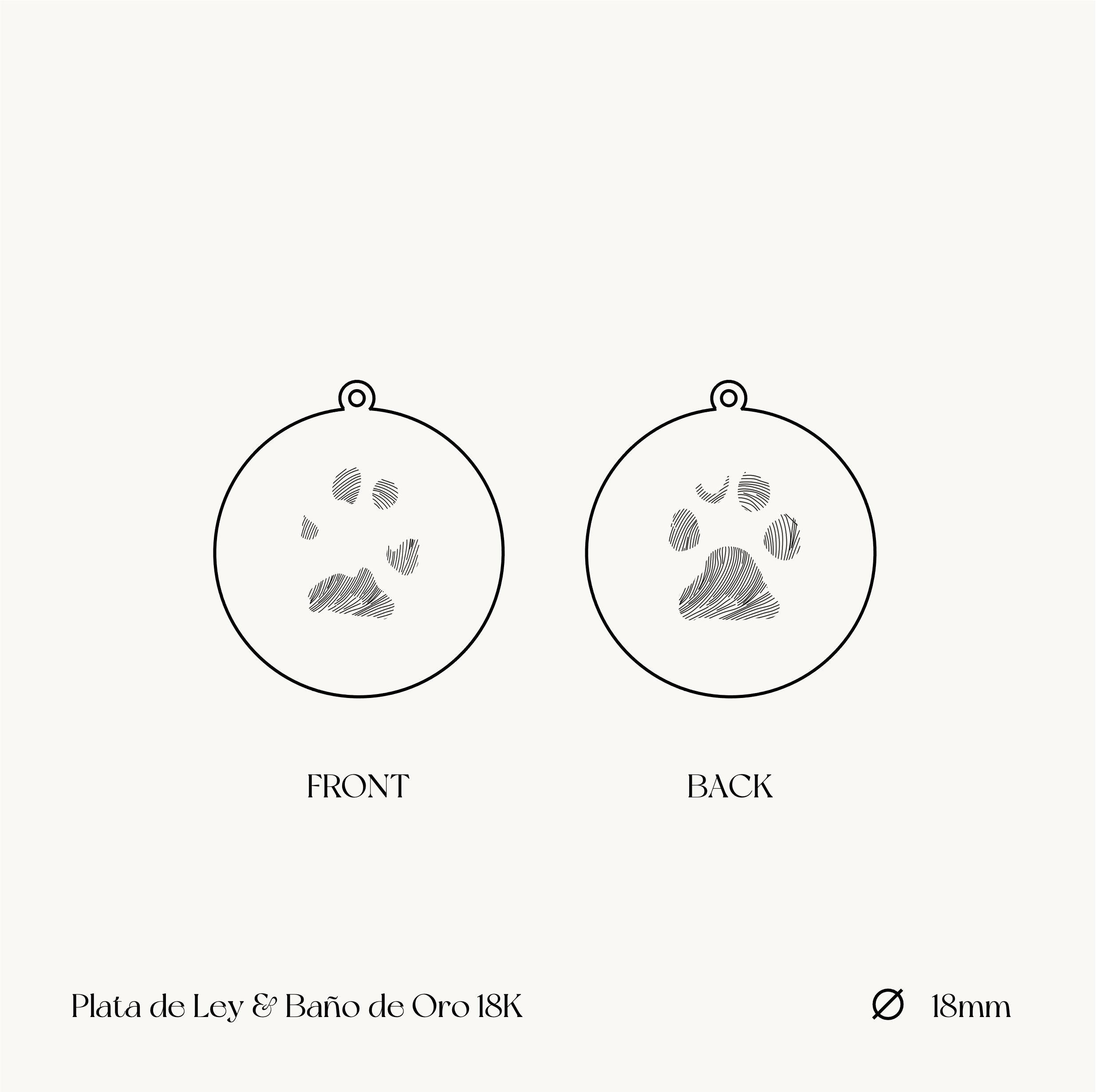 THE PUPPY PRINT BS · PENDANT