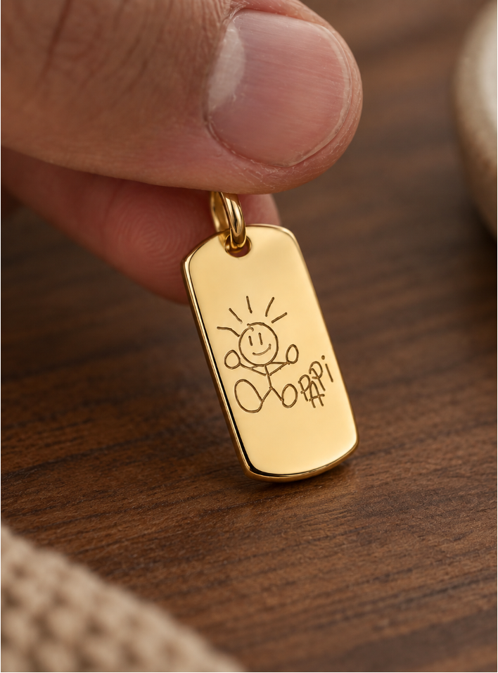 THE FINGERPRINT DAD · COLLAR ORO 18K (BAÑO)