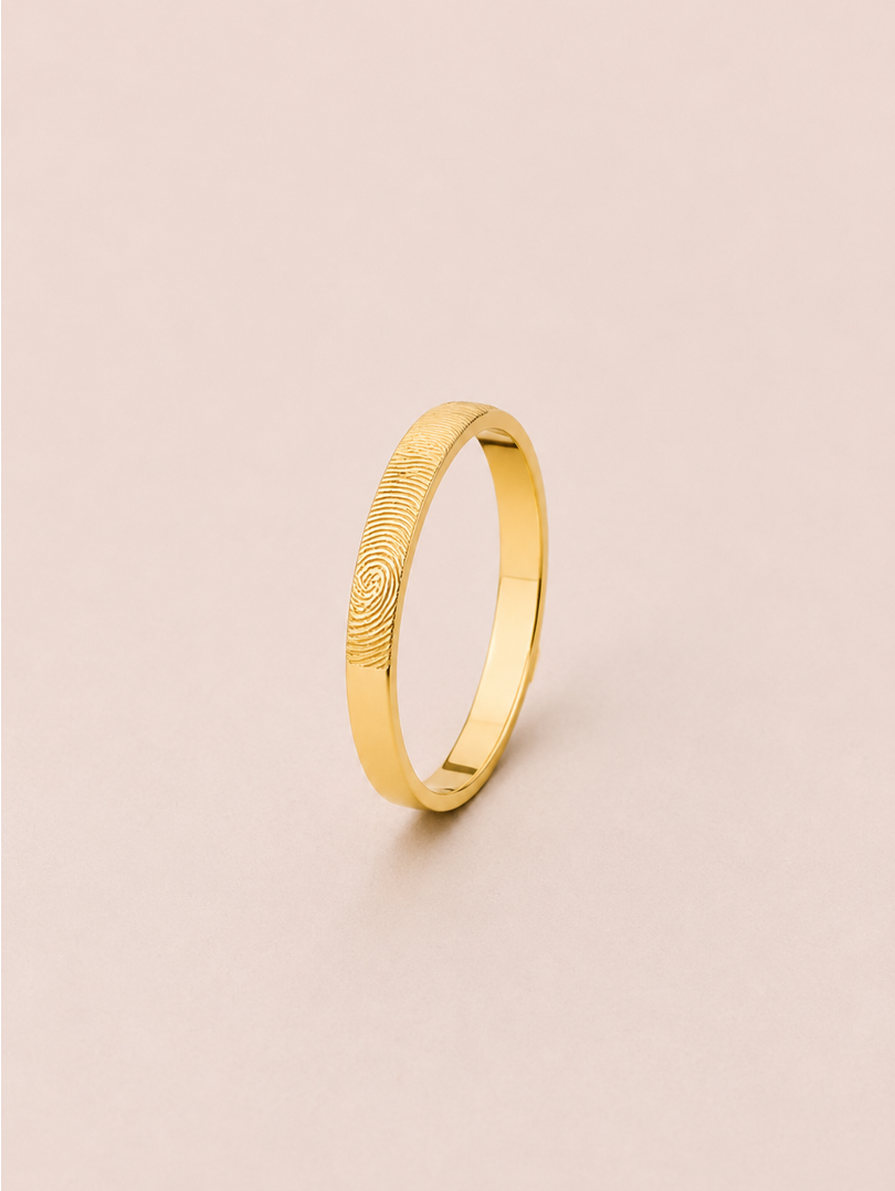 THE FINGEPRINT ORO 9K · ANILLO 3MM