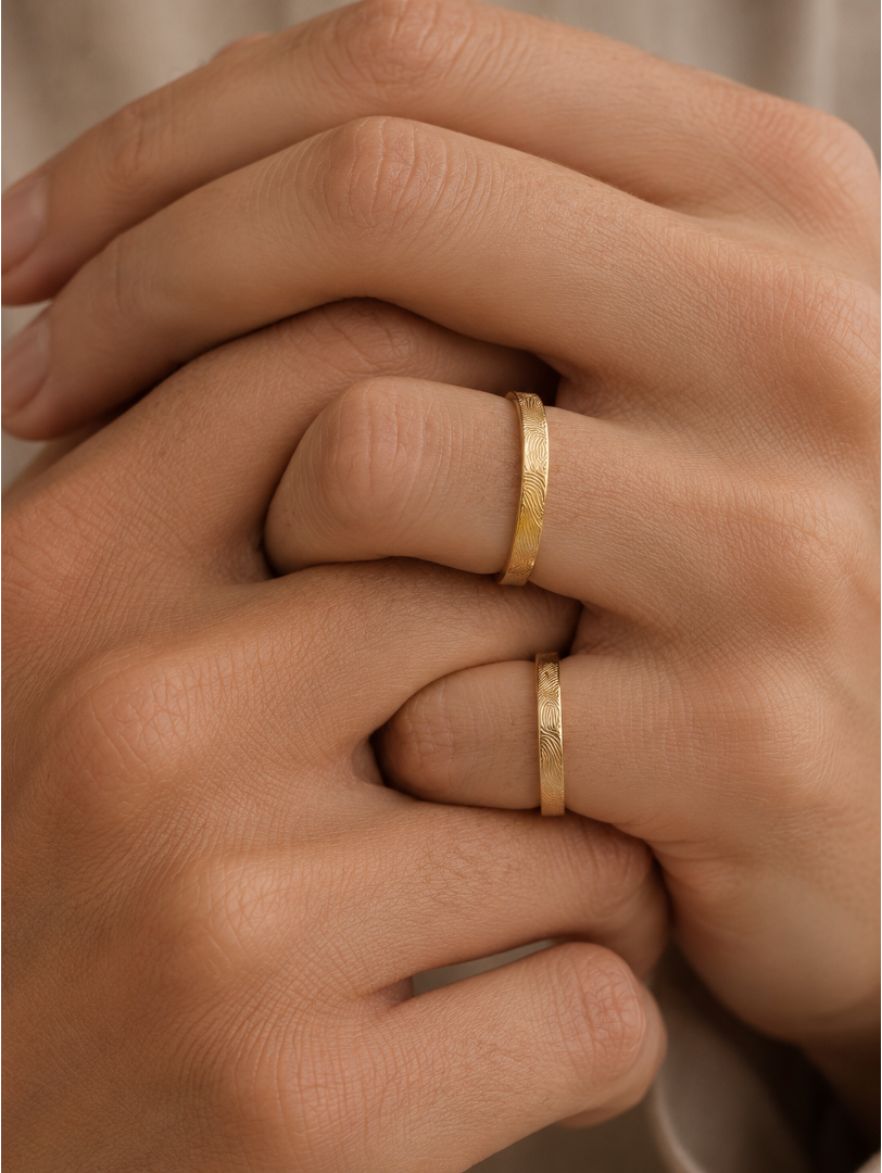 THE FINGEPRINT ORO 9K · ANILLO 3MM