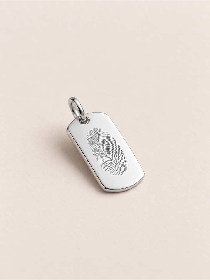 THE FINGERPRINT DAD · COLLAR PLATA 925