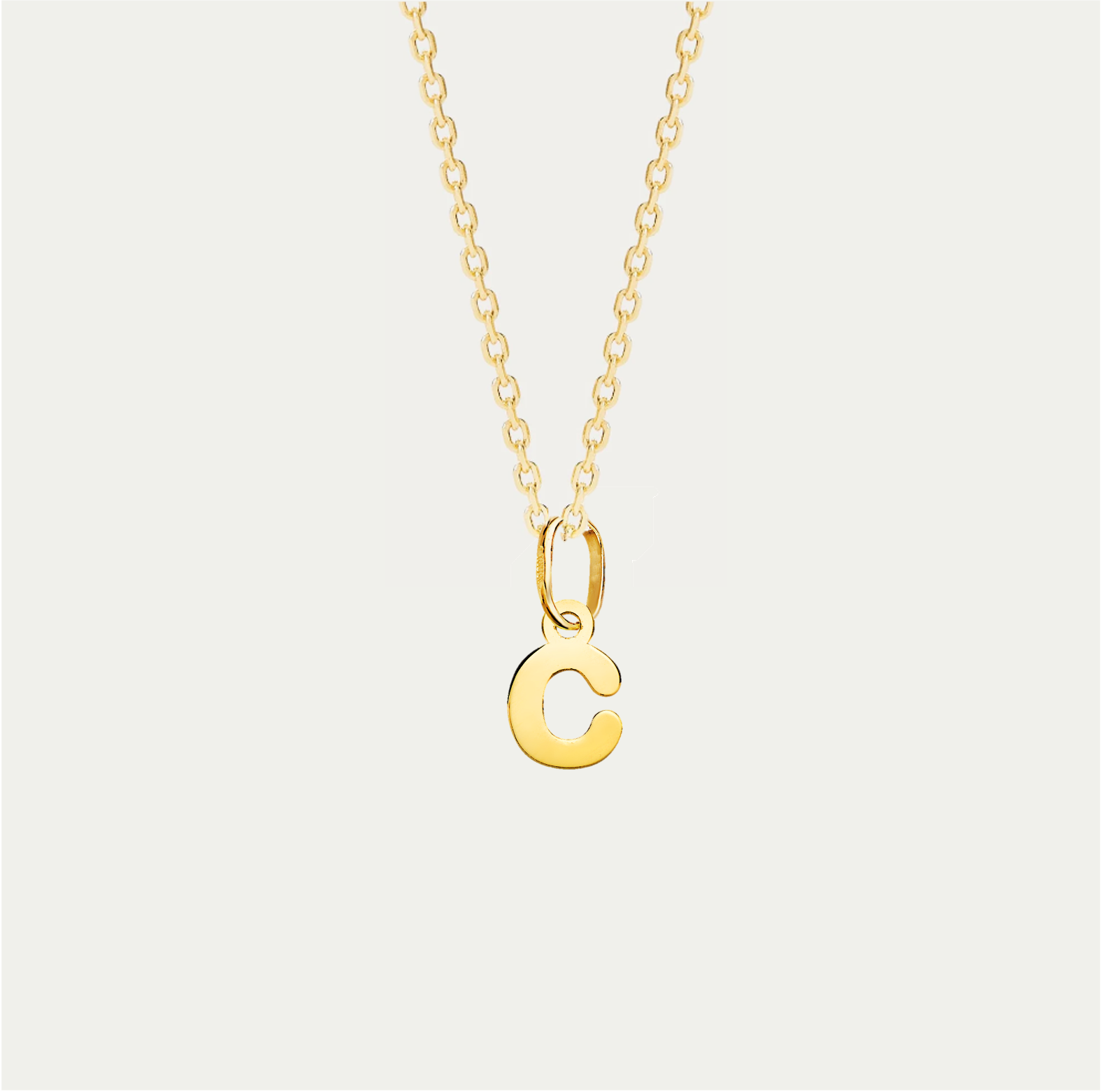 COLLAR MINI CHARM LETTERING ORO 18K