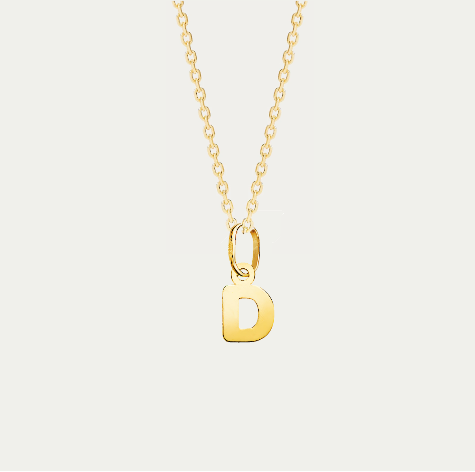 COLLAR MINI CHARM LETTERING ORO 18K