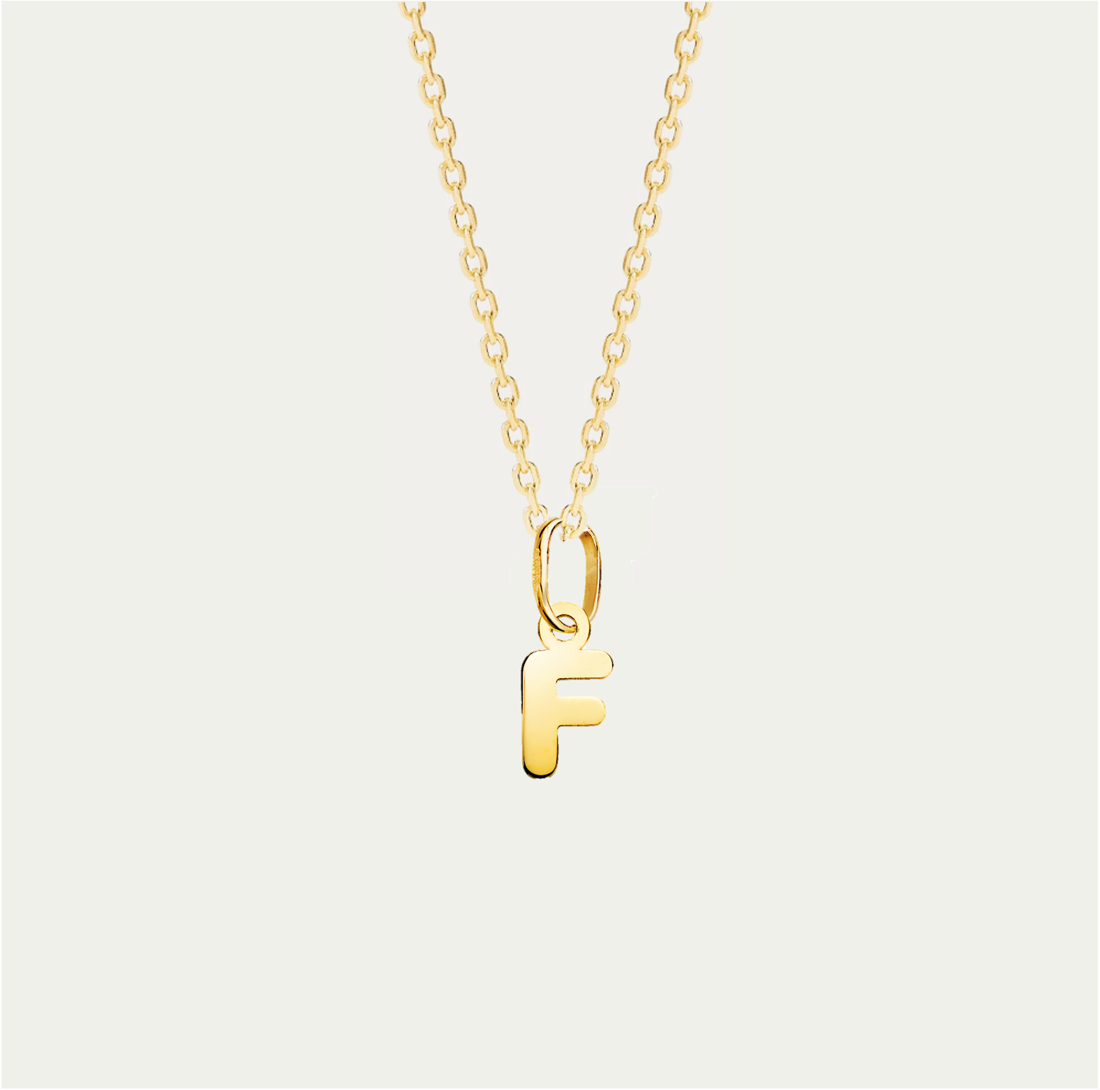 COLLAR MINI CHARM LETTERING ORO 18K