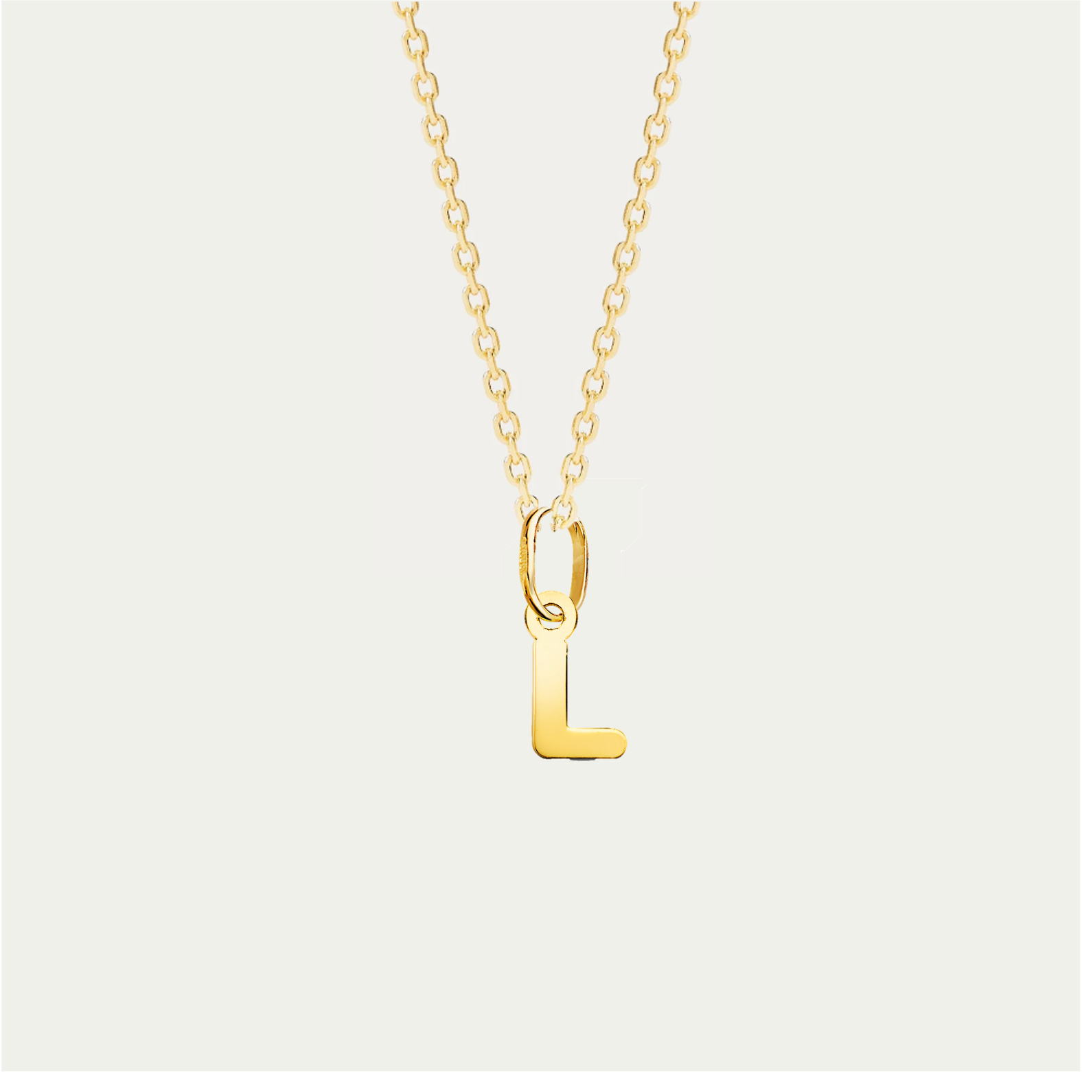 COLLAR MINI CHARM LETTERING ORO 18K