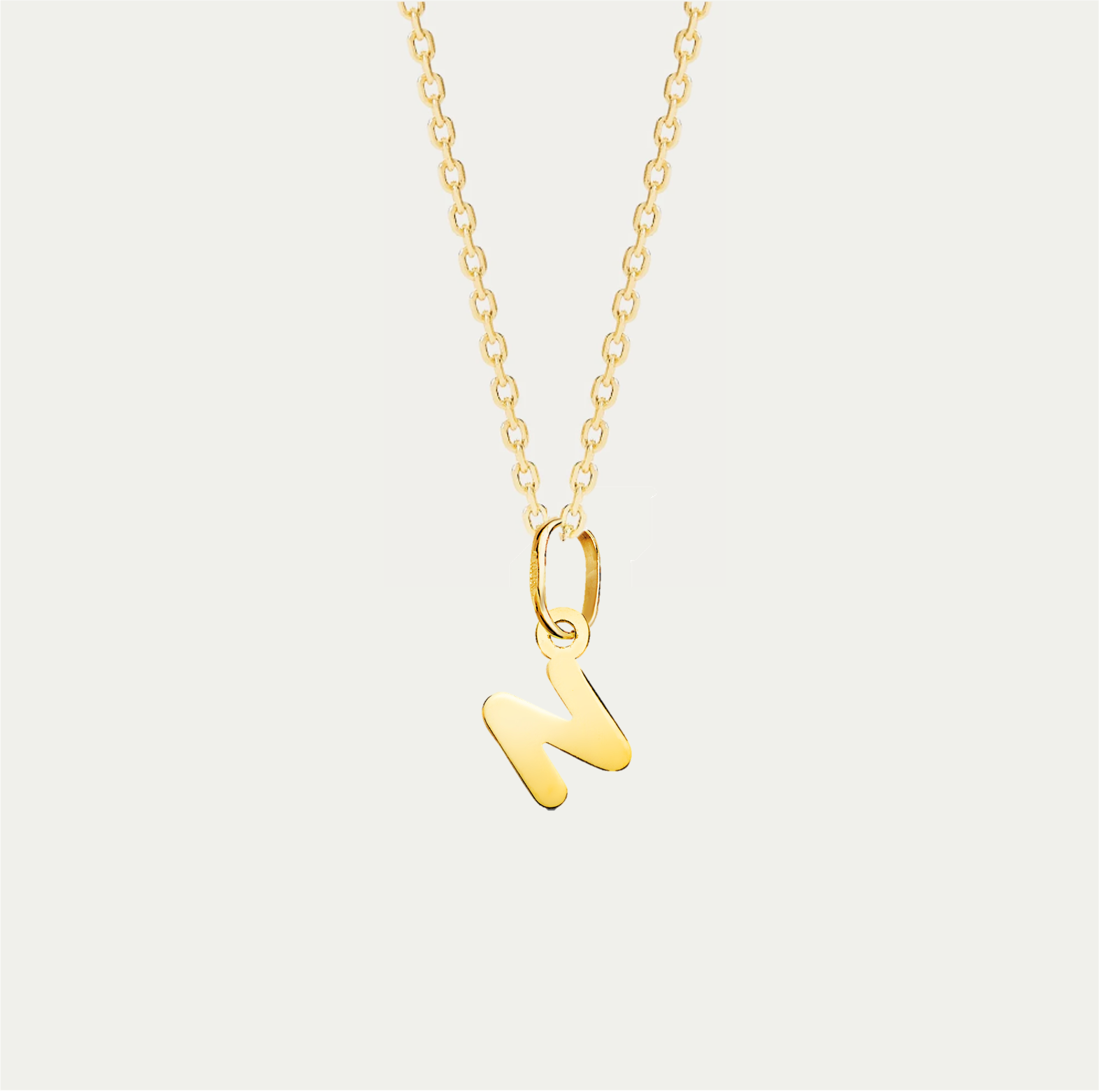 COLLAR MINI CHARM LETTERING ORO 18K