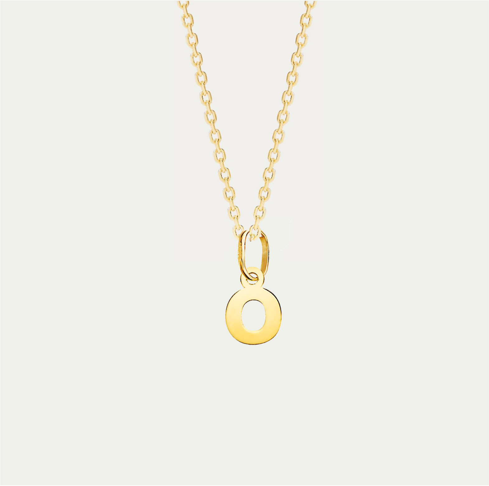 COLLAR MINI CHARM LETTERING ORO 18K