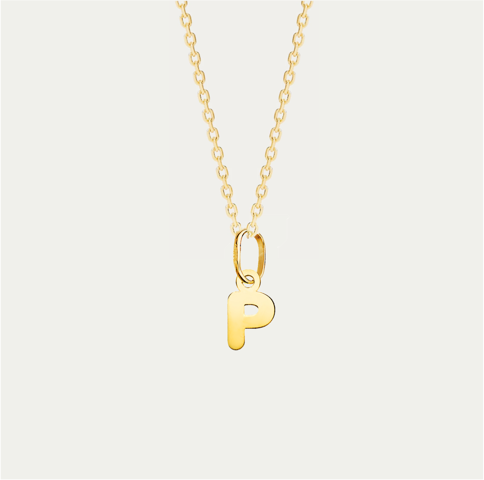 COLLAR MINI CHARM LETTERING ORO 18K