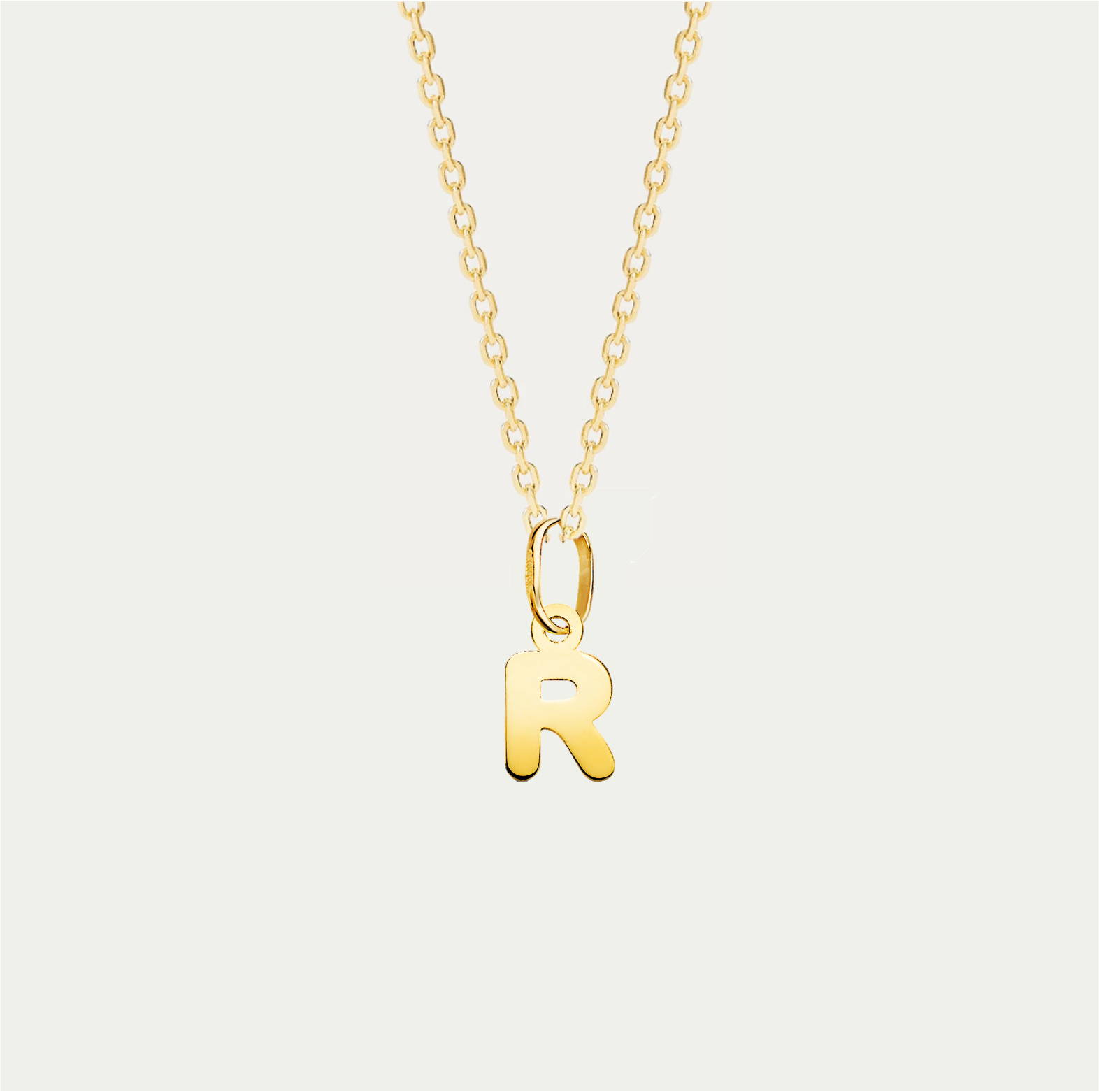 COLLAR MINI CHARM LETTERING ORO 18K