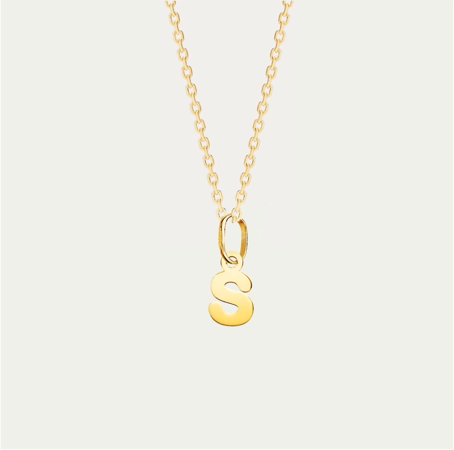 COLLAR MINI CHARM LETTERING ORO 18K