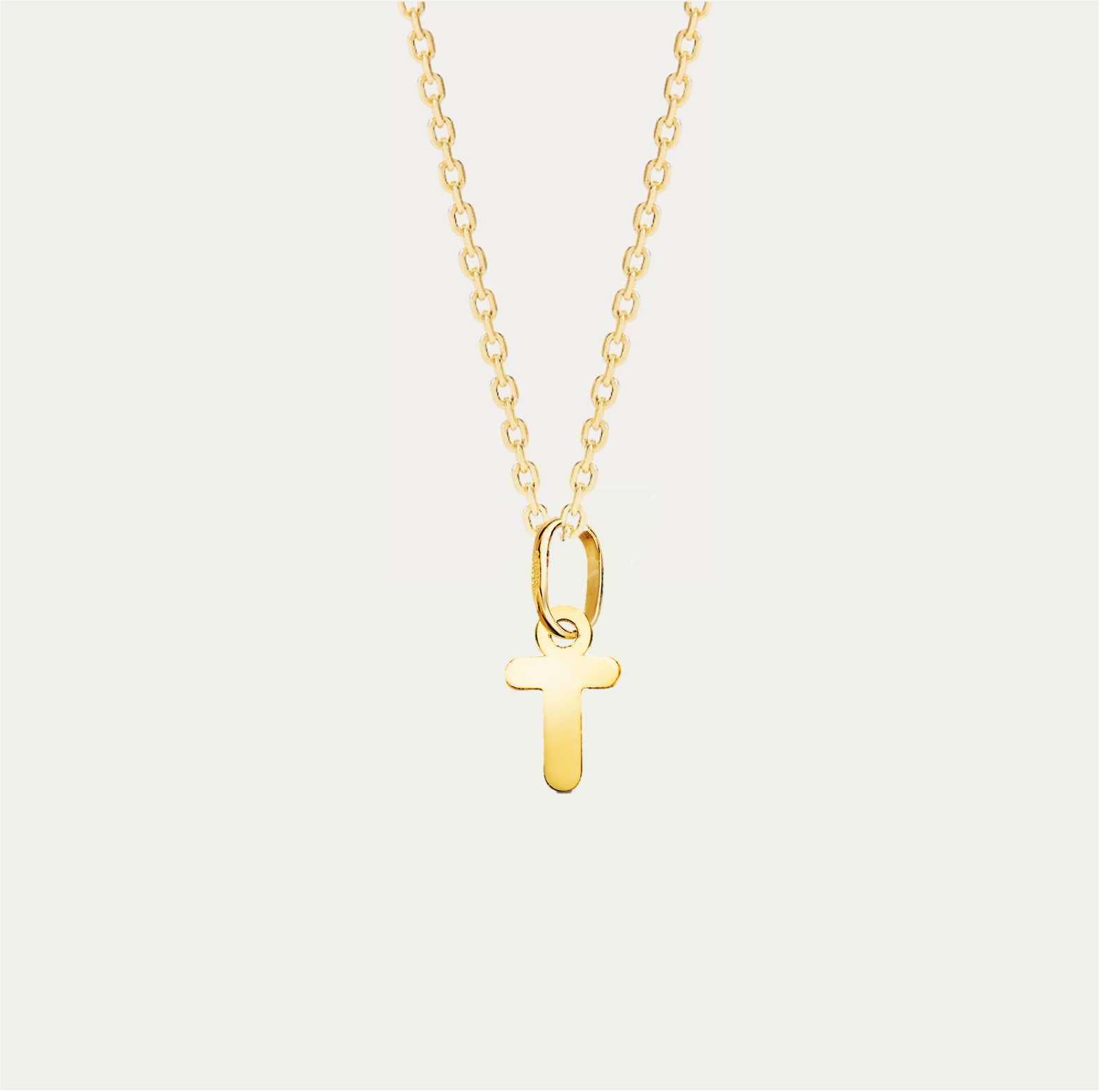 COLLAR MINI CHARM LETTERING ORO 18K
