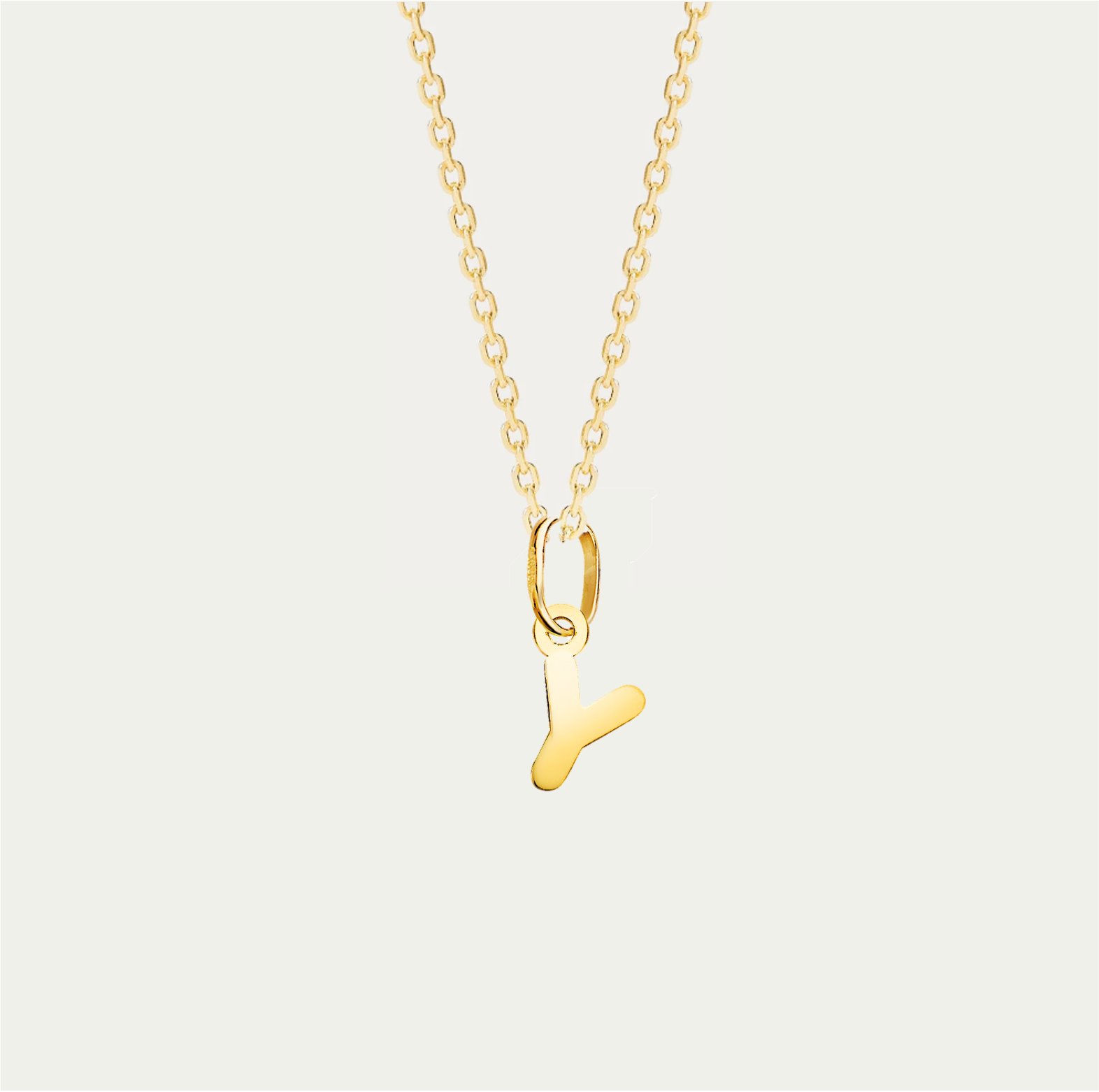 COLLAR MINI CHARM LETTERING ORO 18K