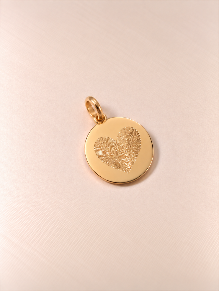 THE FINGERPRINT · COLGANTE CORAZÓN | ORO 9K