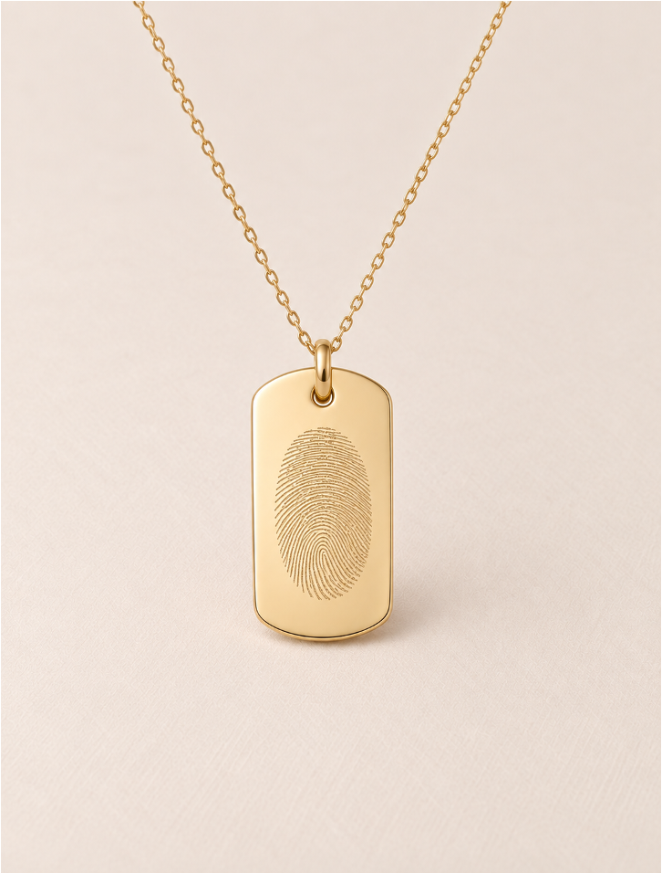 THE FINGERPRINT DAD · COLLAR ORO 18K (BAÑO)
