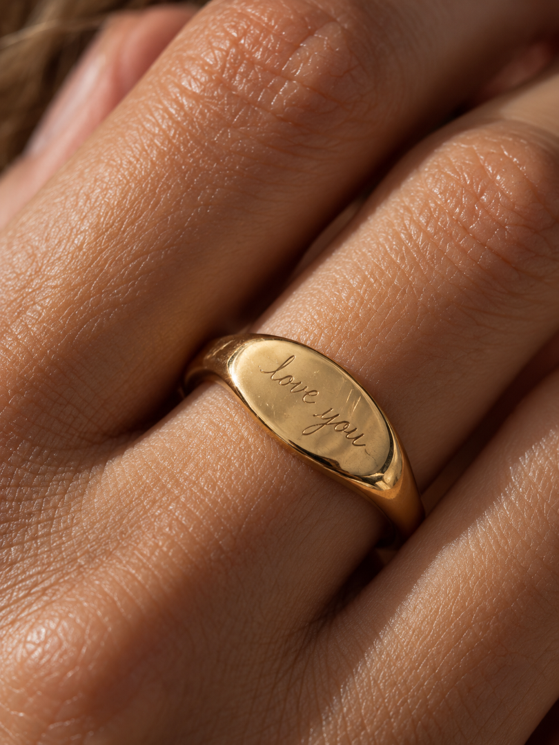 THE HANDWRITTING SELLO | CHAPADO ORO 18K
