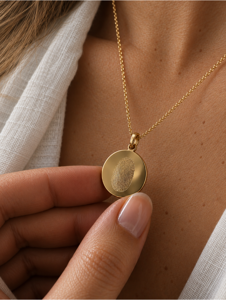 THE FINGERPRINT · COLLAR ORO 18K (BAÑO)