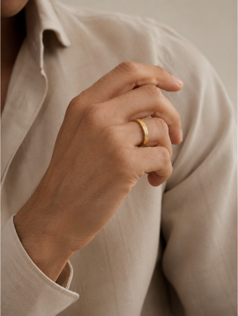 THE FINGEPRINT ORO 9K · ANILLO 3MM