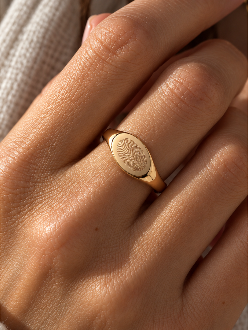 THE FINGERPRINT SELLO | CHAPADO ORO 18K
