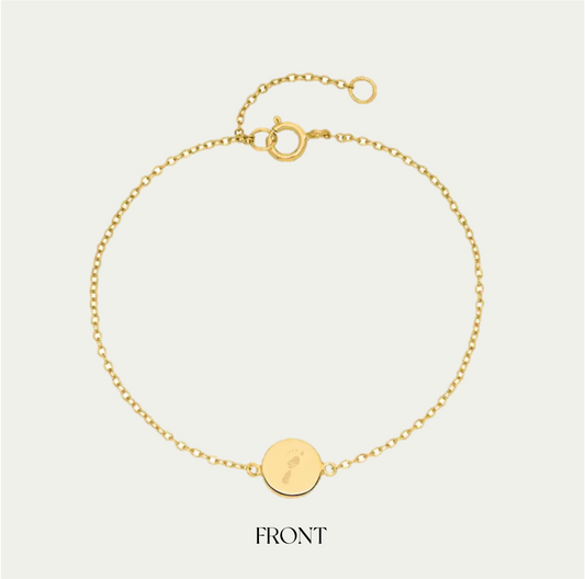 THE NEWBORN BABY BRACELET FOOTPRINT