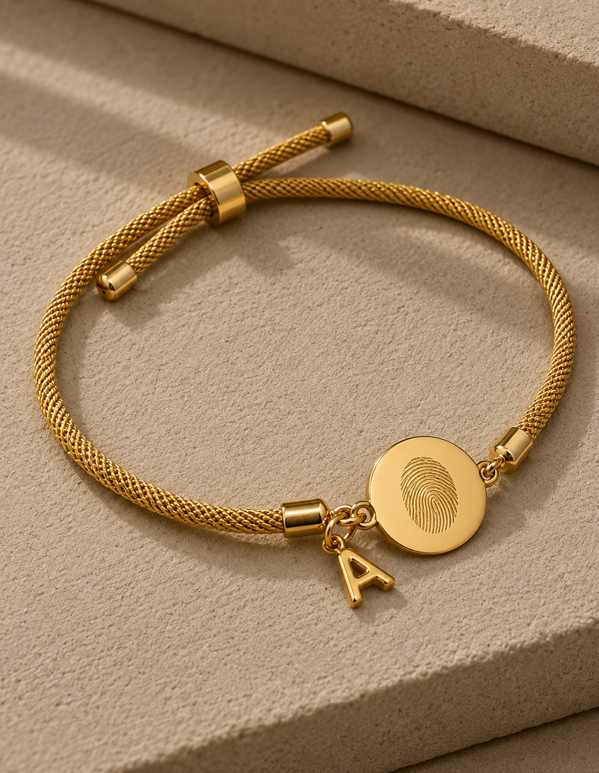 PULSERA FINGERPRINT MINI LETTERING