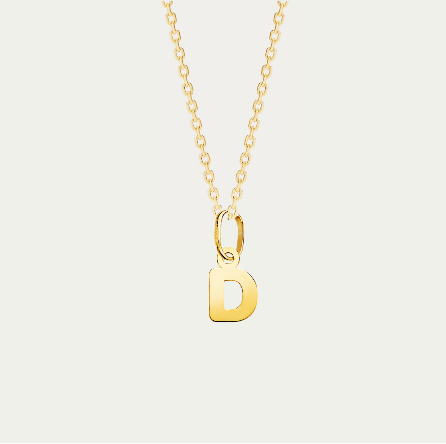 COLGANTE LETRA M ORO 18K · LISBON CHAIN