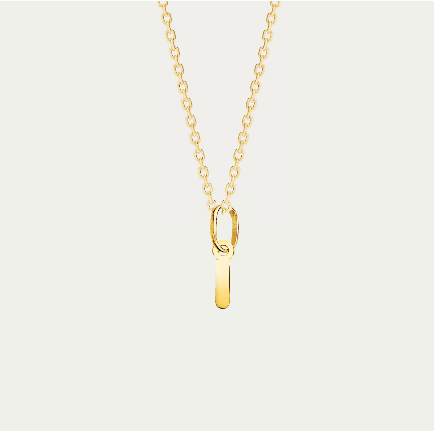 COLGANTE LETRA M ORO 18K · LISBON CHAIN