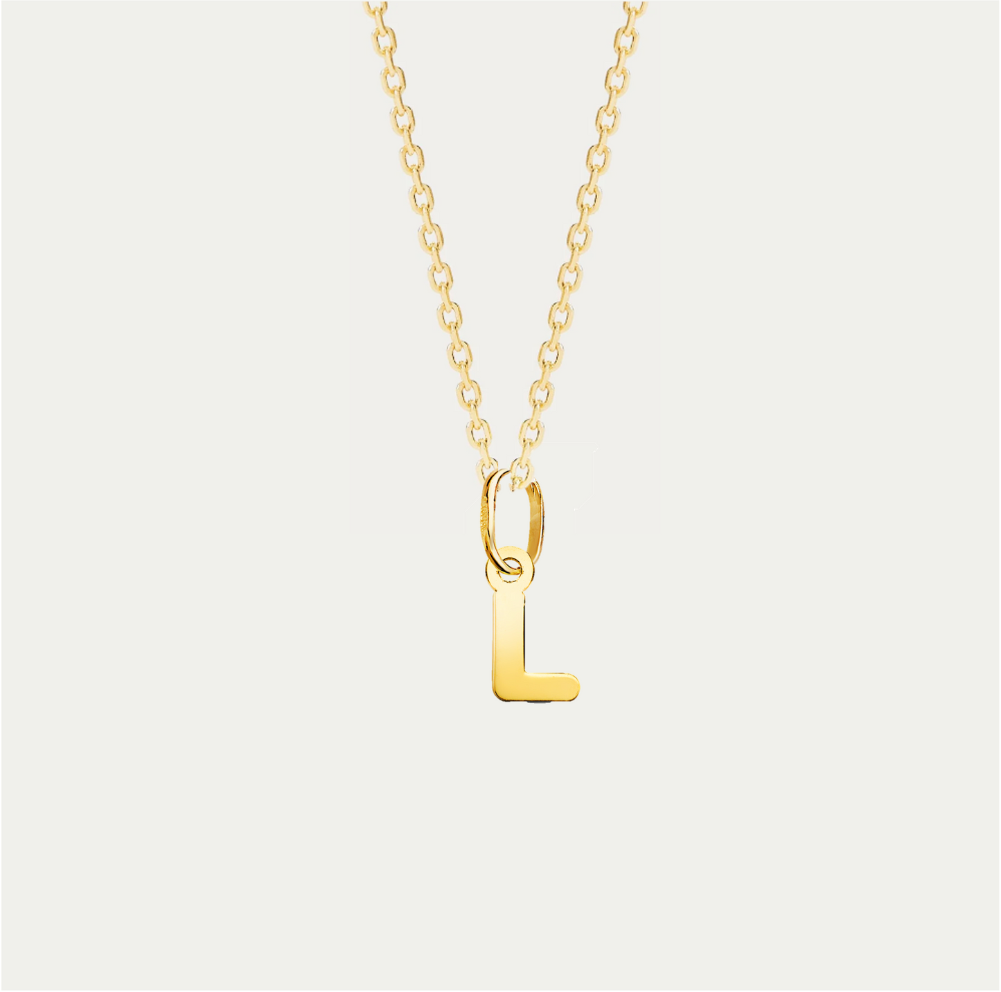 COLGANTE LETRA M ORO 18K · LISBON CHAIN