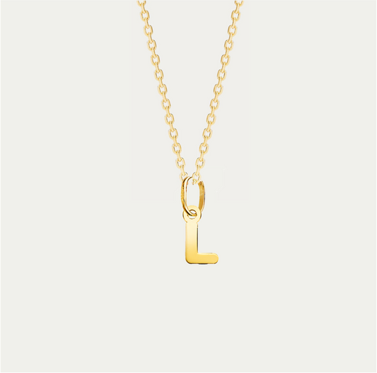 COLGANTE LETRA L ORO 18K · LISBON CHAIN