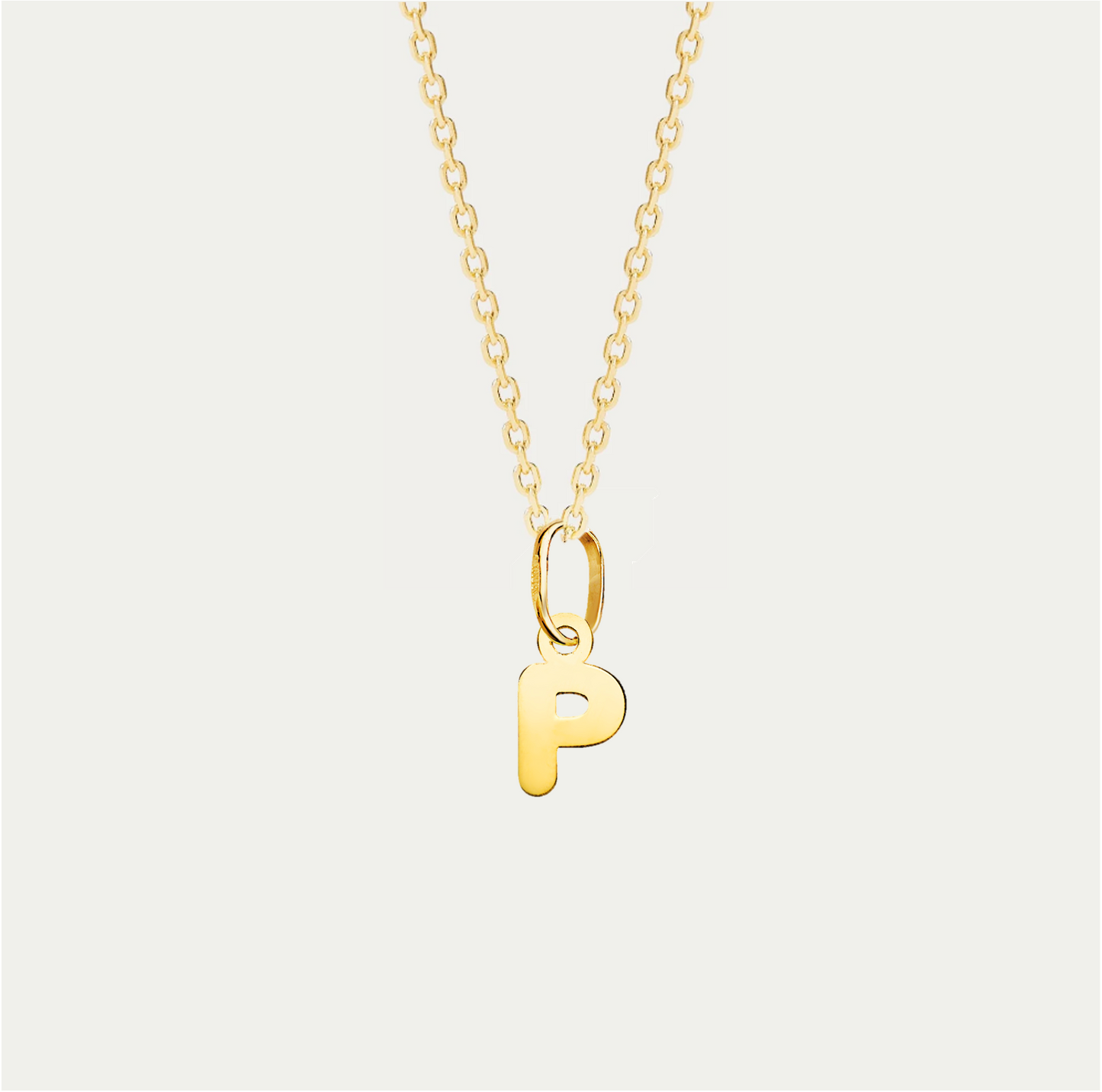 COLGANTE LETRA M ORO 18K · LISBON CHAIN