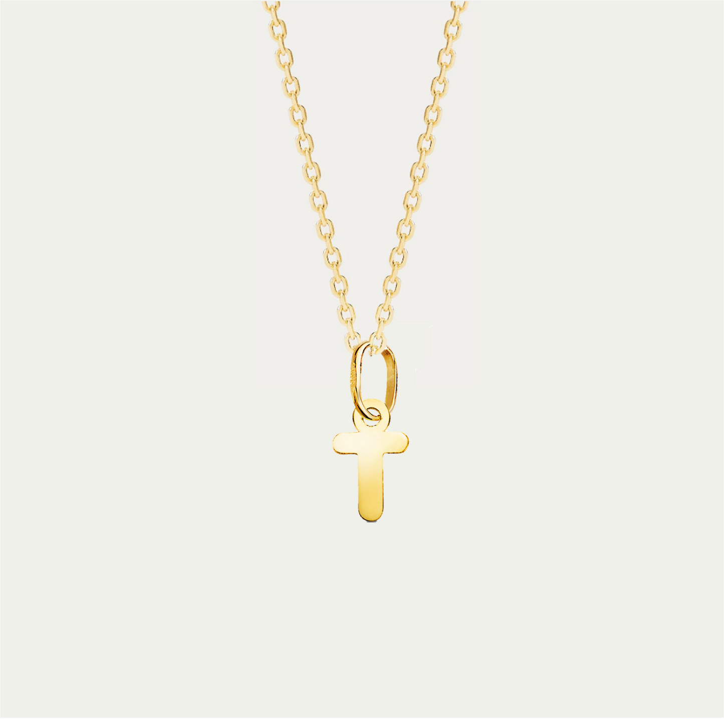 COLGANTE LETRA M ORO 18K · LISBON CHAIN