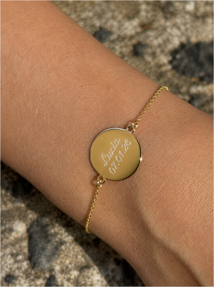 THE FINGERPRINT · PULSERA CORAZÓN | PLATA 925 CHAPADA EN ORO 18K