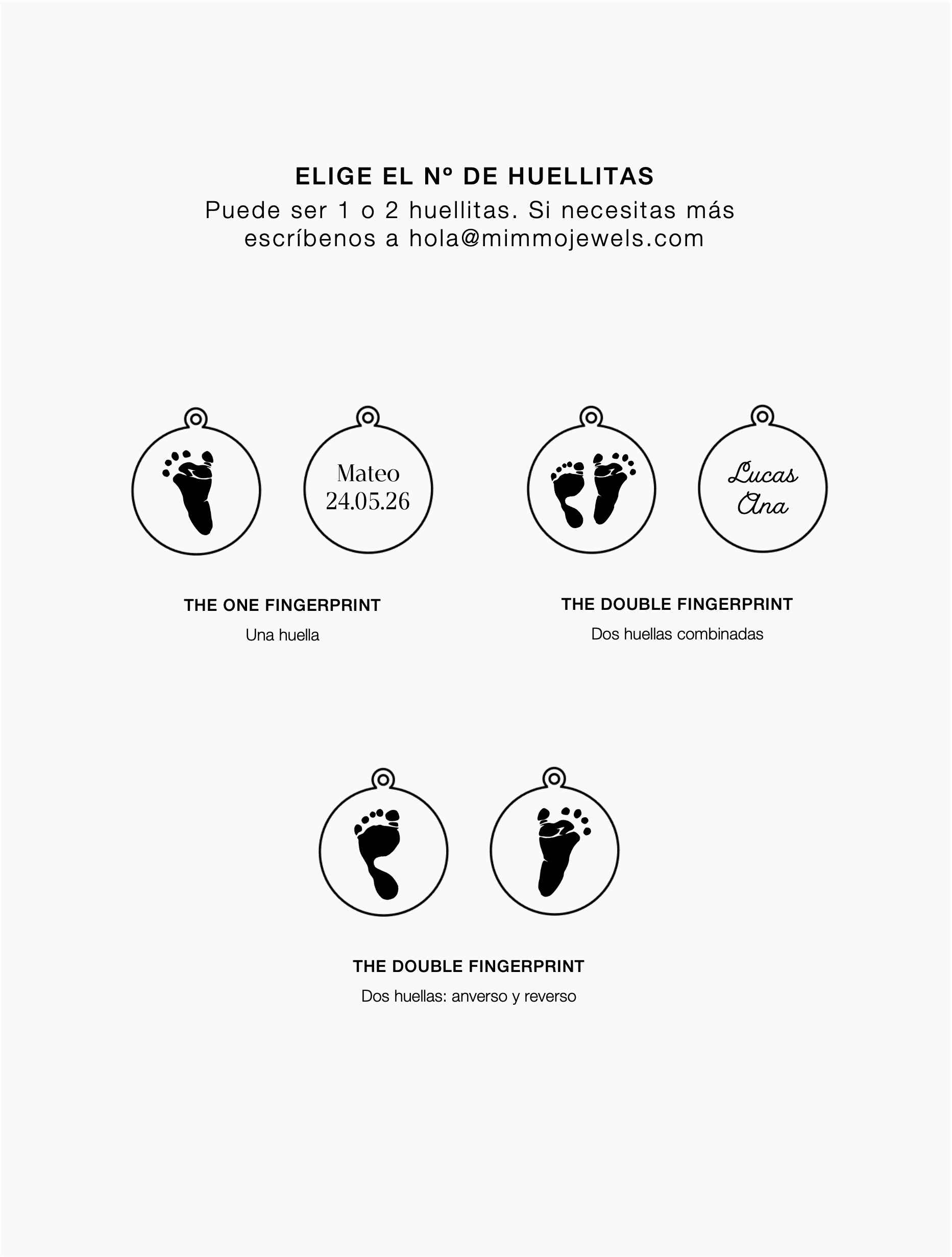 THE FOOTPRINT ORO 9K · COLGANTE