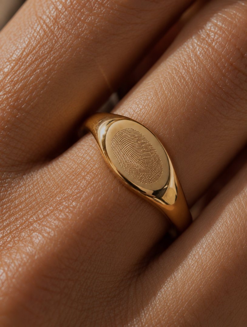 THE FINGERPRINT SELLO | CHAPADO ORO 18K