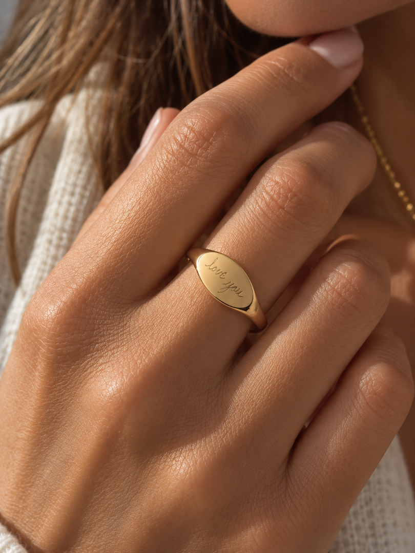THE HANDWRITTING SELLO | CHAPADO ORO 18K